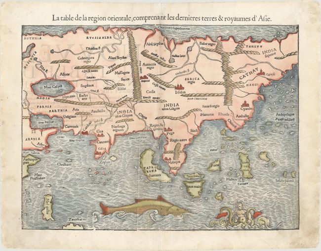 La Table de la Region Orientale, Comprenant les Dernieres Terres & Royaumes d'Asie