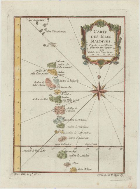 Carte des Isles Maldives, pour Servir a l'Histoire Generale des Voyages