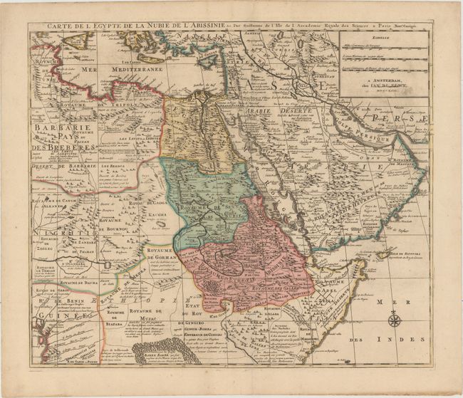 Carte de l Egypte de la Nubie de l'Abissinie &c.