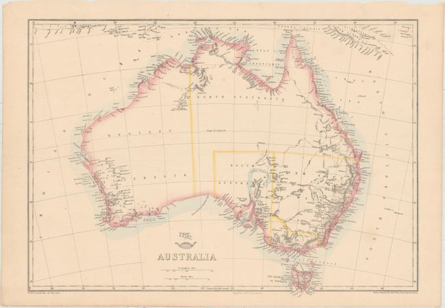 Australia [in set with] Victoria (Australia) [and] New South Wales [and] Colony of Queensland (Australia) [and] Western Australia [on sheet with] South Australia [and] Tasmania or Van Diemen's Land