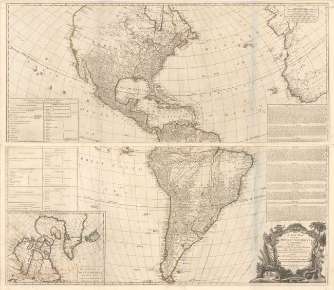 A New Map of the Whole Continent of America, Divided into North and South and West Indies. With a Descriptive Account of the European Possessions, as Settled by the Definitive Treaty of Peace