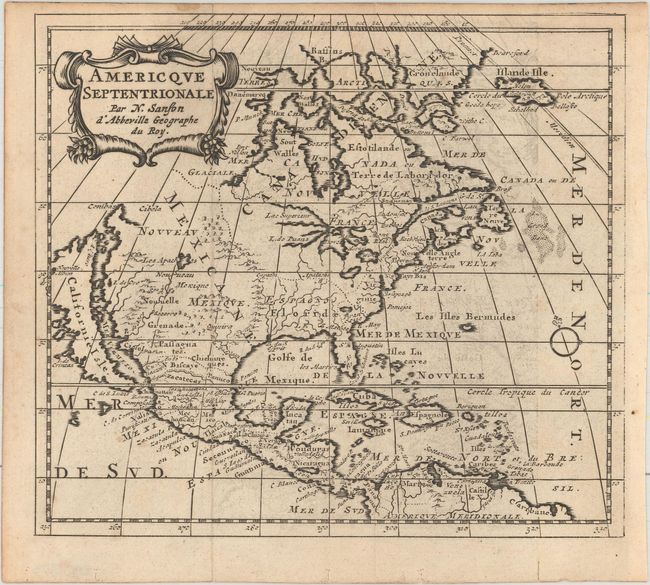 Americque Septentrionale par N. Sanson d'Abbeville Geographe du Roy