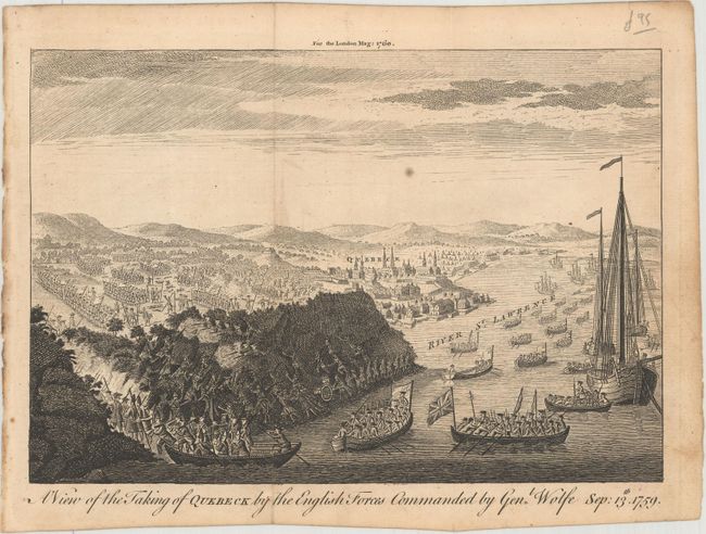 A View of the Taking of Quebeck by the English Forces Commanded by Genl. Wolfe Sep: 13th. 1759 [and] A View of Quebec from the Bason