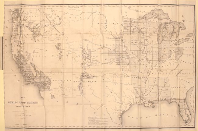 Map of the Public Land States and Territories Constructed from the Public Surveys and Other Official Sources in the General Land Office