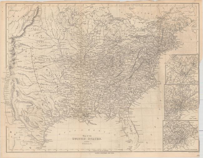 Map of the United States, Including Texas