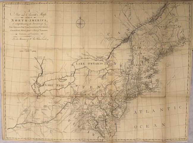 A New and Accurate Map of Part of North America, Comprehending the Provinces of New England, New York, Pensilvania...[bound in] Travels into North America ... Vol. I