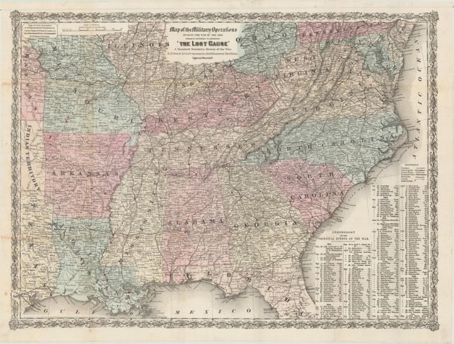 Map of the Military Operations During the War of 1861-1865 Designed Expressly to Accompany 