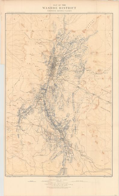 Map of the Washoe District Showing Mining Claims