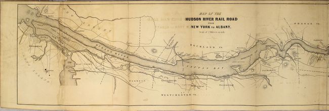 Map of the Hudson River Rail Road from New York to Albany