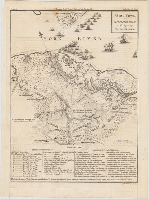 York Town, and Gloucester Point.  As Besieged by The Allied Army