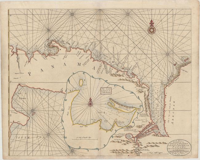 An Exact Draught of the Gulf of Darien & the Coast to Porto Bello with Panama in the South Sea & the Scotch Settlement in Calledonia