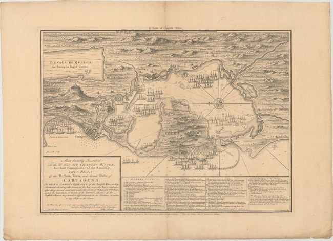 This Plan of the Harbour, Town, and Several Forts, of Cartagena...