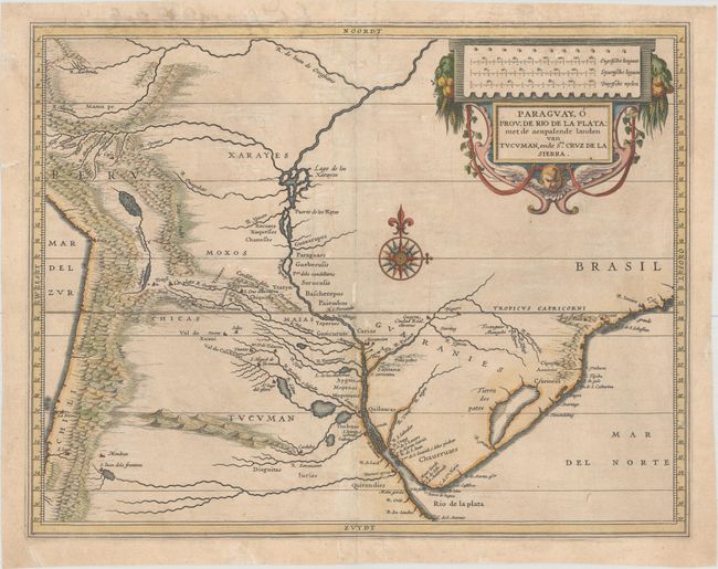 Paraguay, o Prov. de Rio de la Plata: me de Aenpalende Landen van Tucuman, ende Sta. Cruz de la Sierra