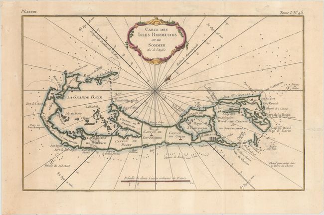 Carte des Isles Bermudes ou de Sommer Tire de l'Anglois