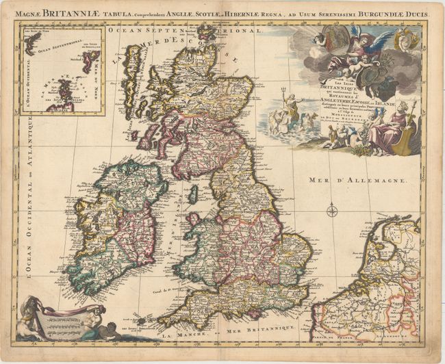 Les Isles Britanniques qui Contiennent les Royaumes d'Angleterre, Escosse, et Irlande Distingues en Leurs Principales Provinces...