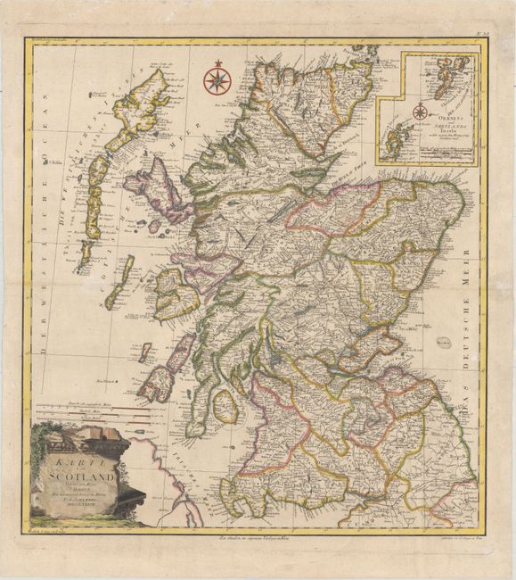 Karte von Scotland Verfasst von Herrn J. Dorret