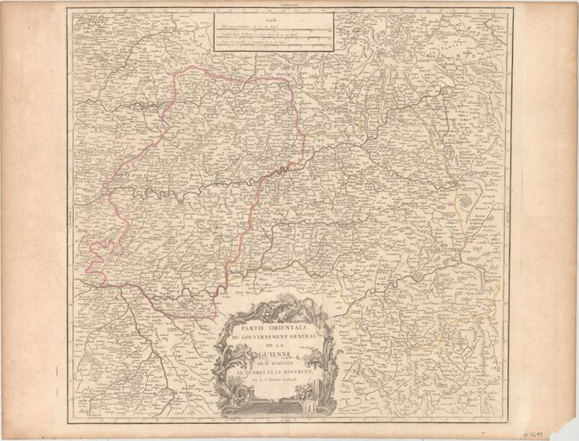 Partie Orientale du Gouvernement General de la Guienne ou se Trouvent le Quercy et le Rouergue
