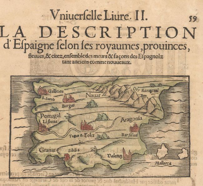 La Description d'Espaigne Selon Ses Royaumes, Provinces, Fleuves, & Citez...