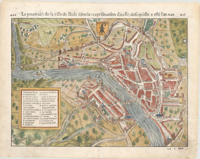 Le Pourtraict de la Ville de Basle Selon la Vraye Situation d'Icelle, Ainsi qu'elle a Este l'An 1549