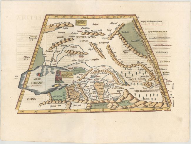 Tabula Septima Asiae Complectitur Margianam, Bactrianam, Sogdianam, Sacas, & Scythiam, Intra Imaum Montem [Title on Verso]