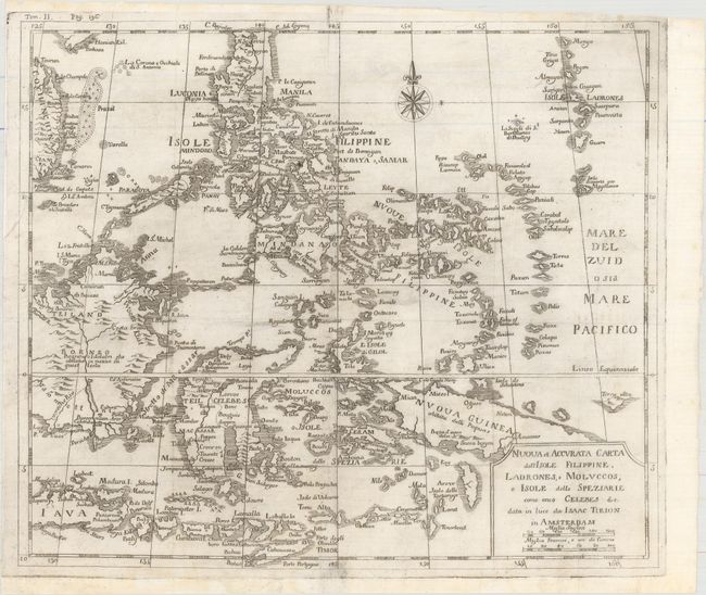 Nuova et Accurata Carta dell' Isole Filippine, Ladrones, e Moluccos, o Isole delle Speziarie Come Anco Celebes &c.