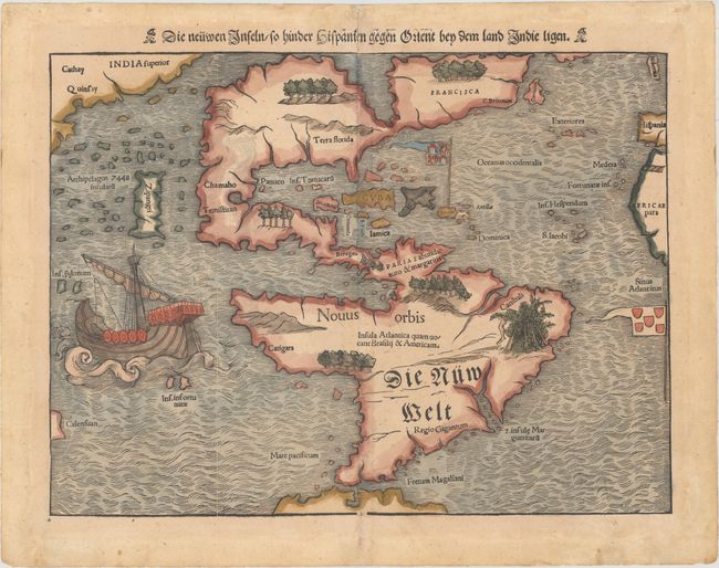 Die Neuwen Inseln /so Hinder Hispanien Gegen Orient bey dem Land Indie Ligen