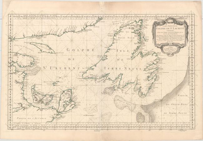 Carte Reduite du Golphe de St. Laurent Contenant l'Isle de Terre-Neuve et Partie de la Coste des Esquimaux...