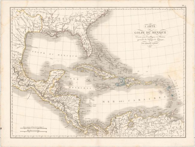 Carte du Golfe du Mexique Dressee pour l'Intellignce de l'Histoire Generale des Voyages de Laharpe...
