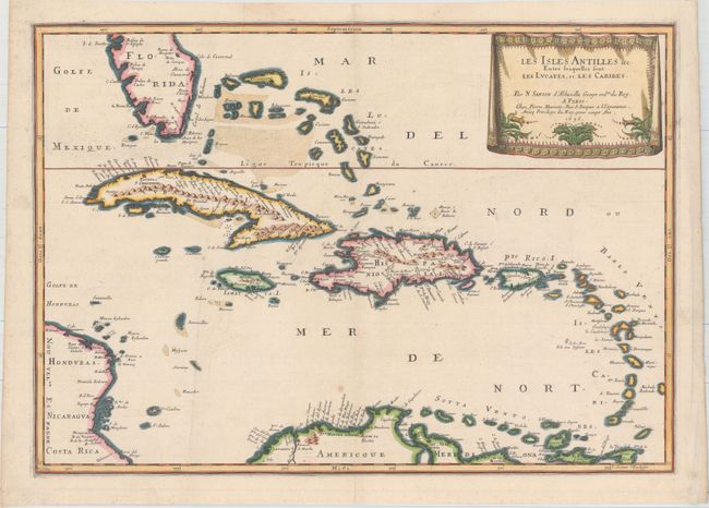 Les Isles Antilles &c. Entre Lesquelles sont les Lucayes, et les Caribes