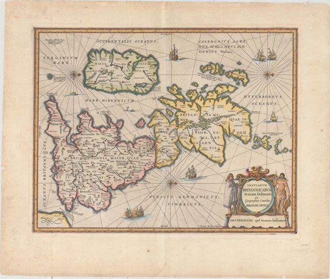 Insularum Britannicarum Acurata Delineatio ex Geographicis Conatibus Abrahami Ortelii