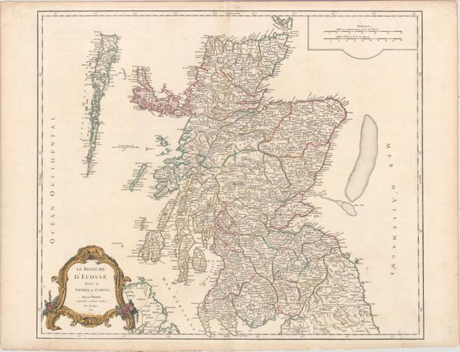 Le Royaume d'Ecosse Divise en Shires ou Comtes