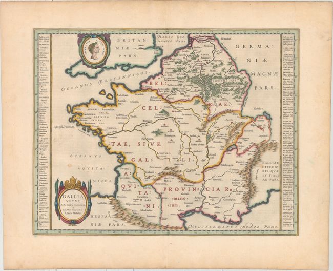 Gallia Vetus, ad Iul Caesaris Commentaria, ex Conatibus Geographicis Abrah Ortelii