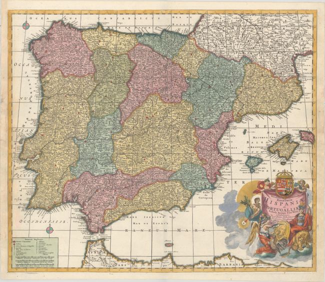 Novissima et Accuratissima Regnorum Hispaniae et Portugalliae Tabula