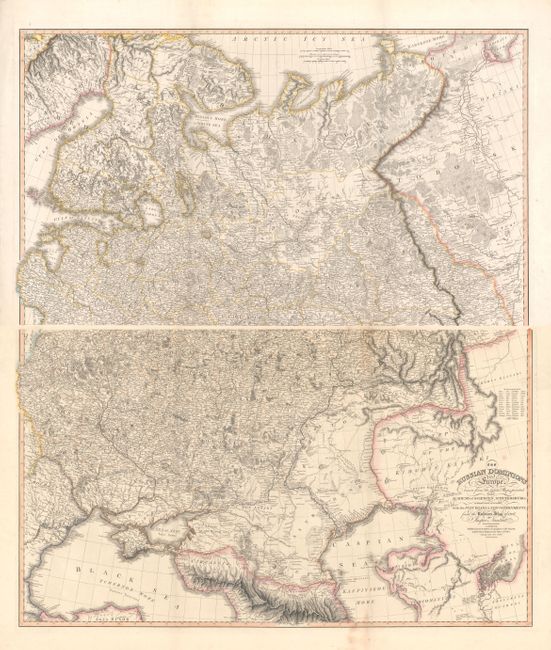 The Russian Dominions in Europe Drawn from the Latest Maps, Printed, by the Academy of Sciences, St. Petersburg
