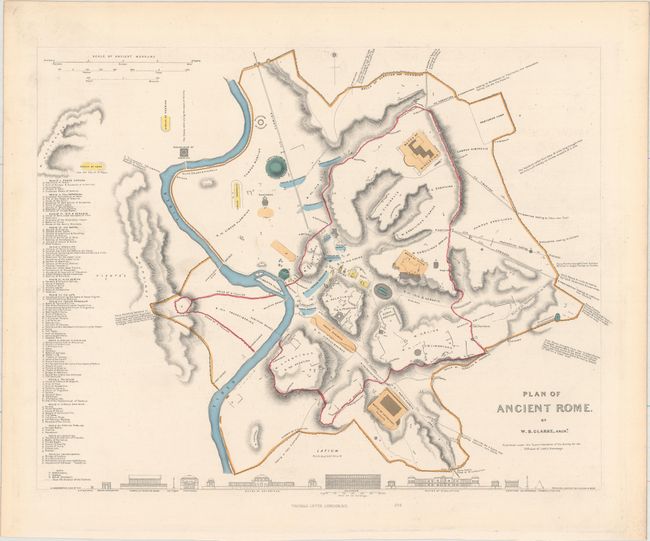 Plan of Ancient Rome [and] Plan of Modern Rome
