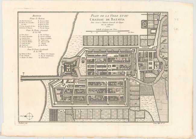 Plan de la Ville et du Chateau de Batavia