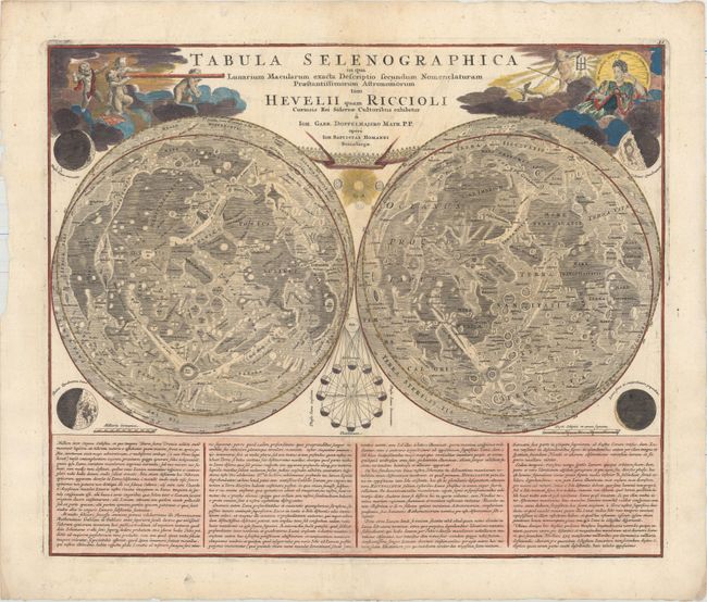 Tabula Selenographica in qua Lunarium Macularum Exacta Descriptio Secundum Nomenclaturam Praestantissimorum Astronomorum tam Hevelii quam Riccioli...
