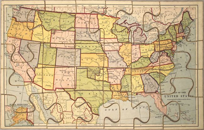 A New Dissected Map of the United States [and] Dissected Map of the United States