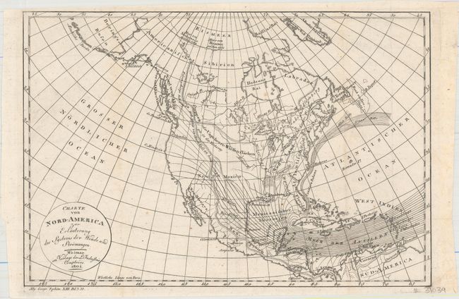 Charte von Nord-America zur Erlauterung des Systems der Winde und Stromungen