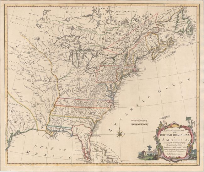 A New and Accurate Map of the British Dominions in America, According to the Treaty of 1763; Divided into the Several Provinces and Jurisdictions...