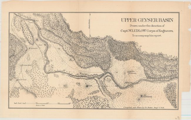 Map of a Reconnaissance from Carroll Montana Ter. to the Yellowstone National Park and Return... [together with] Upper Geyser Basin...