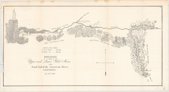 Positions of the Upper and Lower Gold Mines on the South Fork of the American River, California [together withd] Upper Mines. Nos 1 & 8 [on sheet with] Lower Mines or Mormon Diggings, No. 3