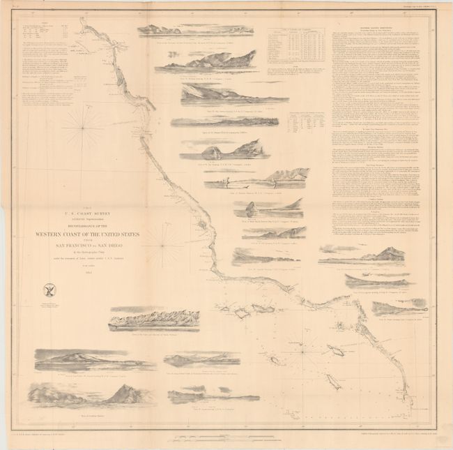 Reconnaissance of the Western Coast of the United States from San Francisco to San Diego... [together with] Upper Part of San Francisco Bay California [and] Preliminary Chart of the Pacific Coast from Point Pinos to Bodega Head California