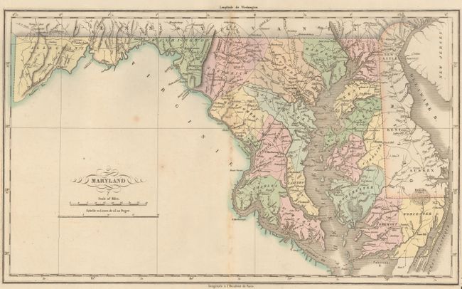 Carte Geographique, Statistique et Historique du Maryland