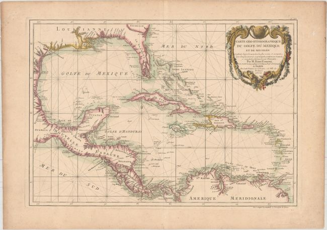 Carte Geo-Hydrographique du Golfe du Mexique et de ses Isles Construite d'Apres les Memoires les Plus Recens...