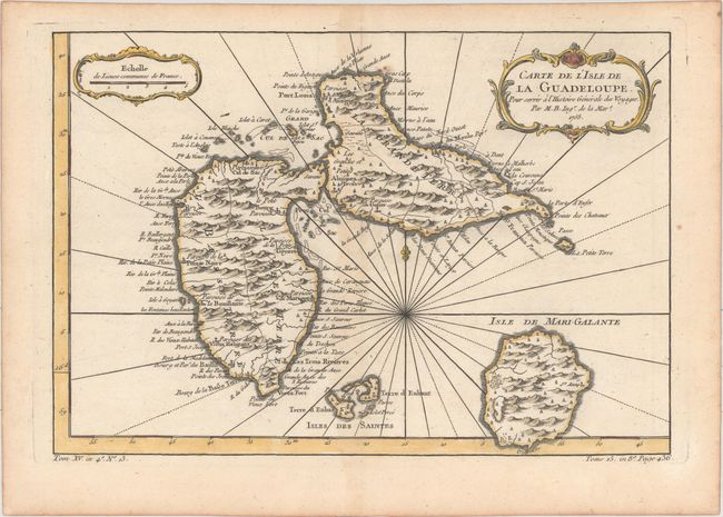 Old World Auctions Auction 159 Lot 355 Lot Of 3 Carte De L Isle De La Guadeloupe Pour Servir A L Histoire Generale Des Voyages And Isle De La Guadeloupe Les
