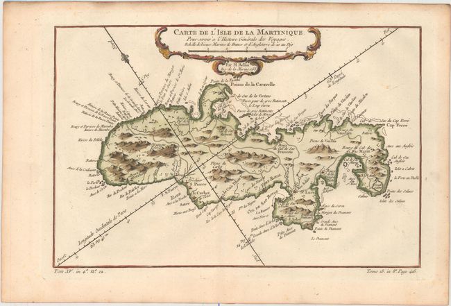Carte de l'Isle de la Martinique pour Servir a l'Histoire Generale des Voyages