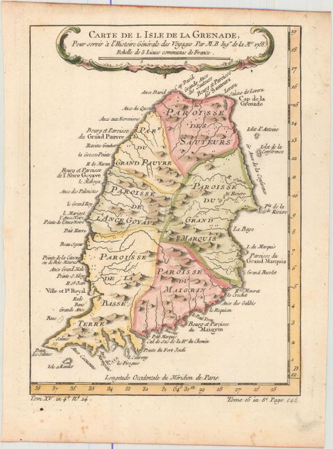 Carte de l Isle de la Grenade, pour Servir a l'Histoire Generale des Voyages