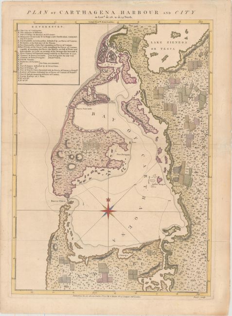 Plan of Carthagena Harbour and City...