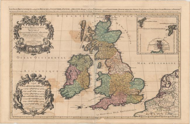 Les Isles Britanniques; qui Contiennent les-Royaumes, d'Angleterre, Escosse, et Irlande...